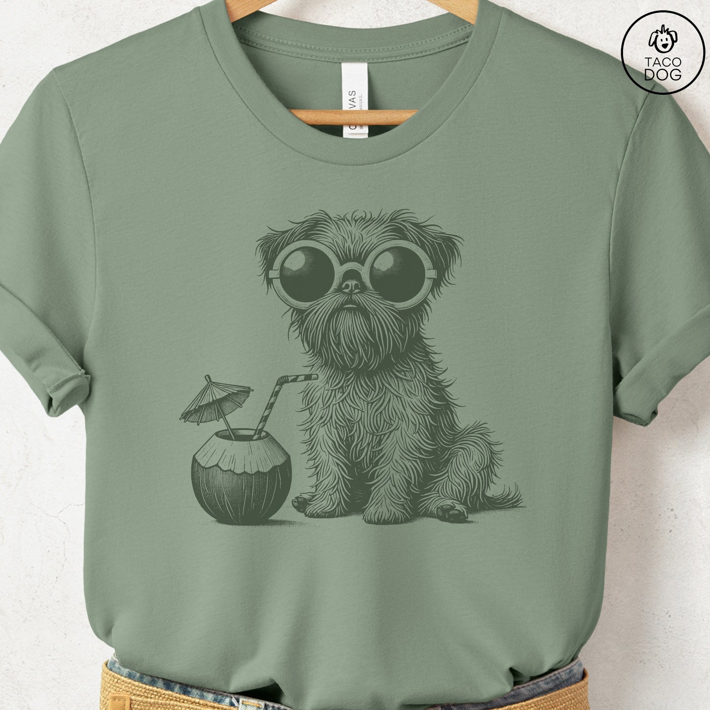 Brussels Griffon Griff Vacation T-Shirt