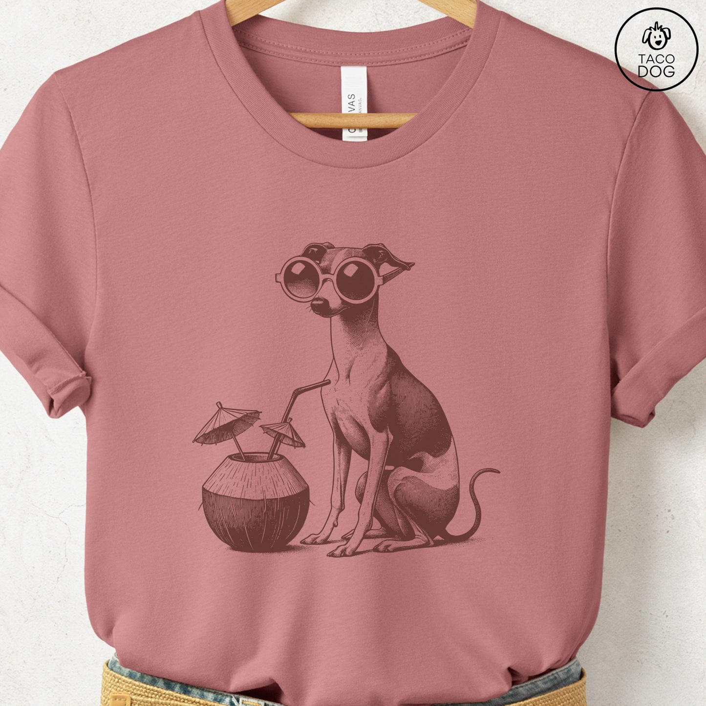 Italian Greyhound Whippet Vacation T-Shirt