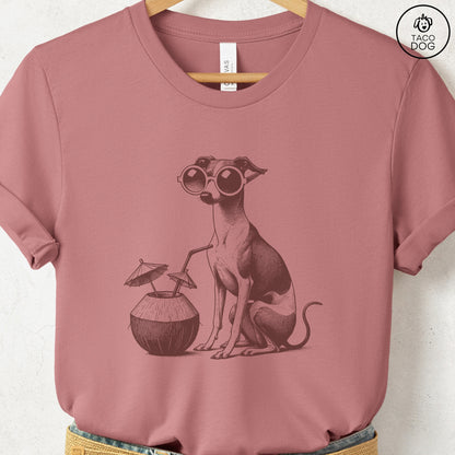 Italian Greyhound Whippet Vacation T-Shirt