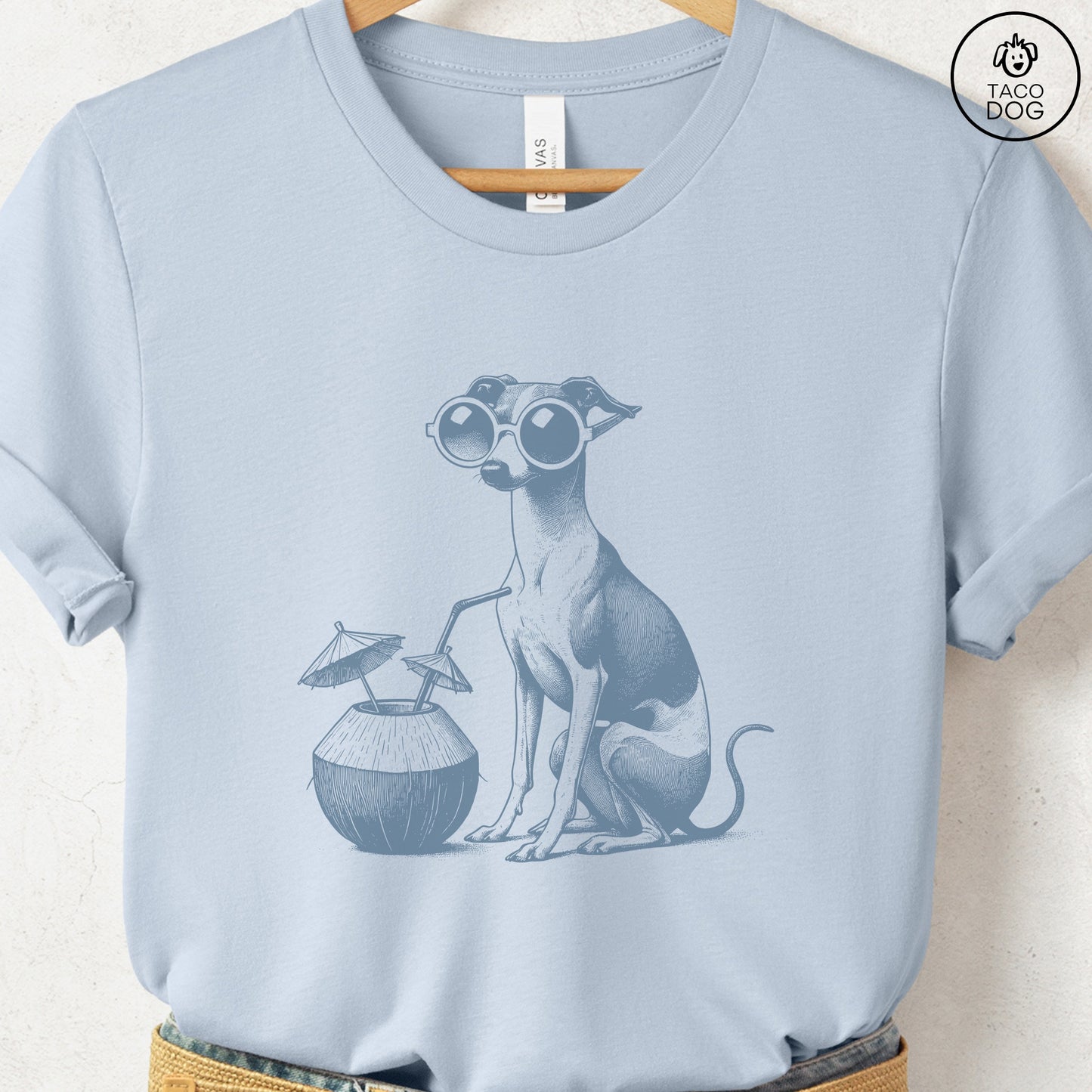 Italian Greyhound Whippet Vacation T-Shirt