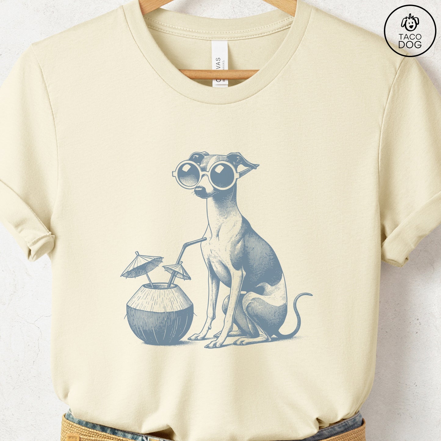 Italian Greyhound Whippet Vacation T-Shirt