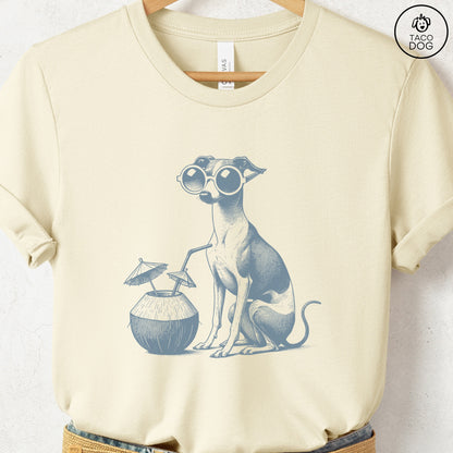 Italian Greyhound Whippet Vacation T-Shirt