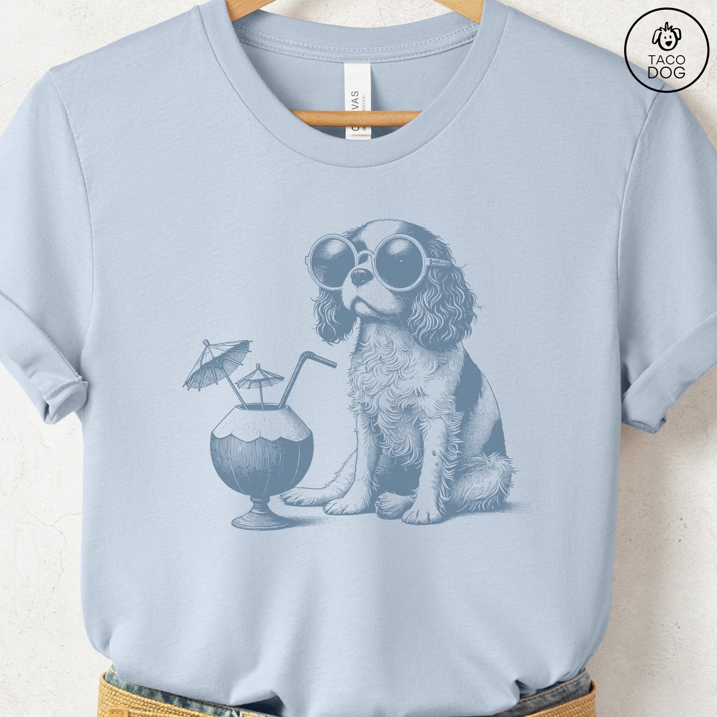 Cavalier King Charles Spaniel Vacation T-Shirt