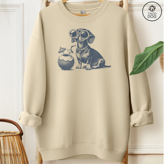 Dachshund Weenie Vacation Sweatshirt