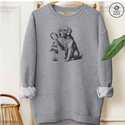 Golden Retriever Botanist Flower Sweatshirt