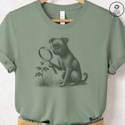 Brussels Griffon Griff Botanist Flower T-Shirt
