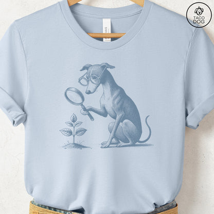 Italian Greyhound Whippet Iggy Botanist Flower T-Shirt