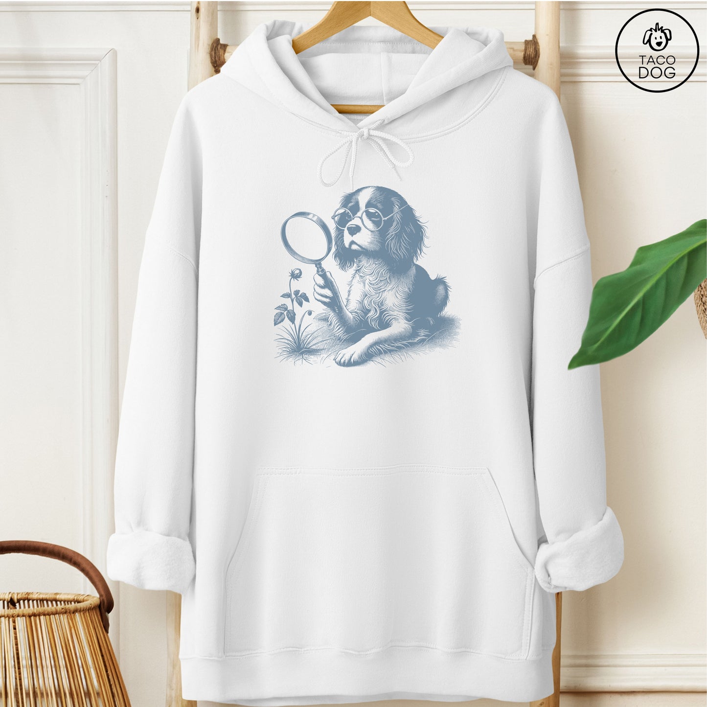 Cavalier King Charles Spaniel Botanist Flower Hoodie