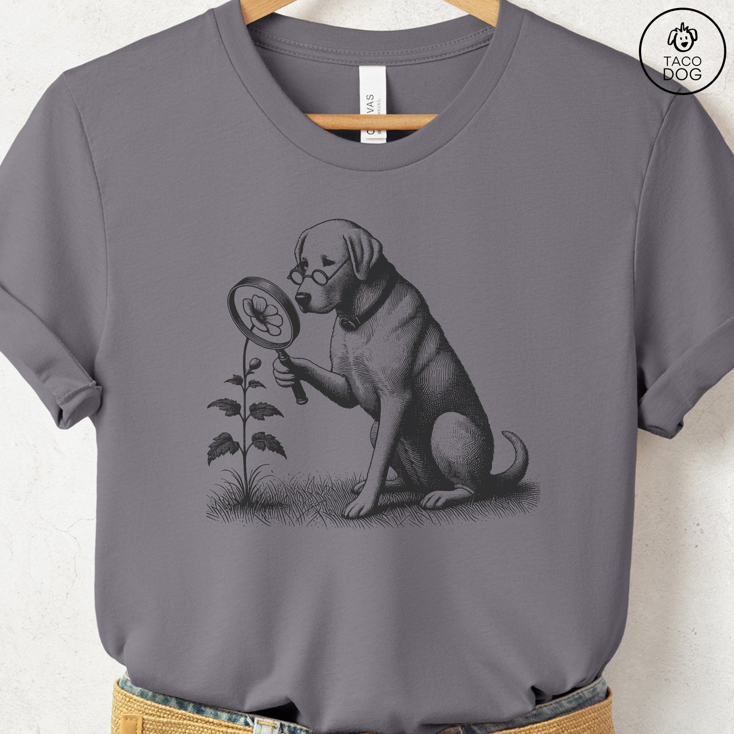 Labrador Retriever Lab Botanist Flower T-Shirt