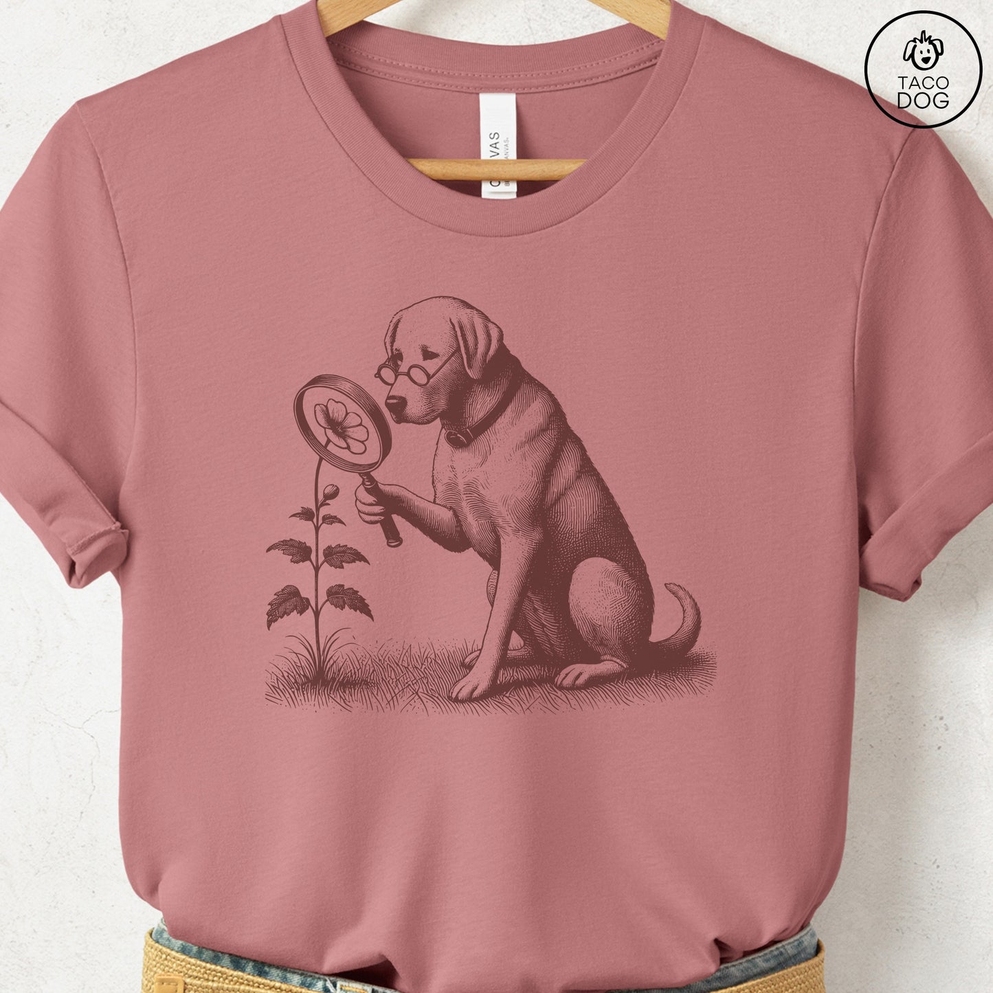 Labrador Retriever Lab Botanist Flower T-Shirt