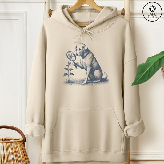 Labrador Retriever Lab Botanist Flower Hoodie