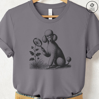 Poodle Botanist Flower T-Shirt