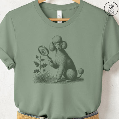 Poodle Botanist Flower T-Shirt