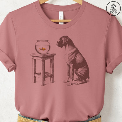Boxer Dog Goldfish T-Shirt