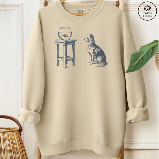 Chihuahua Goldfish Sweatshirt Sand Taco-Dog