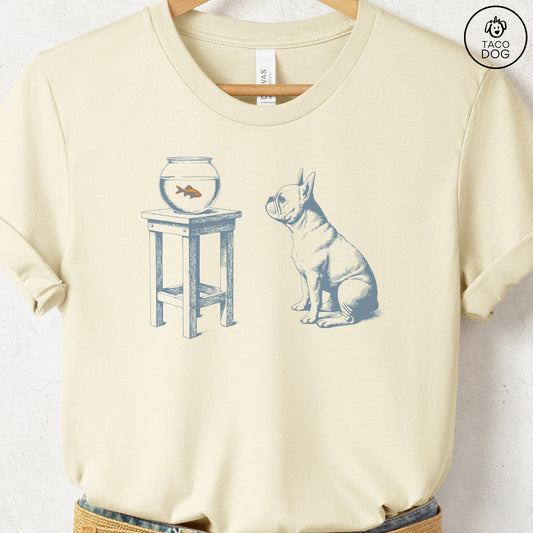 French Bulldog Frenchie Goldfish T-Shirt