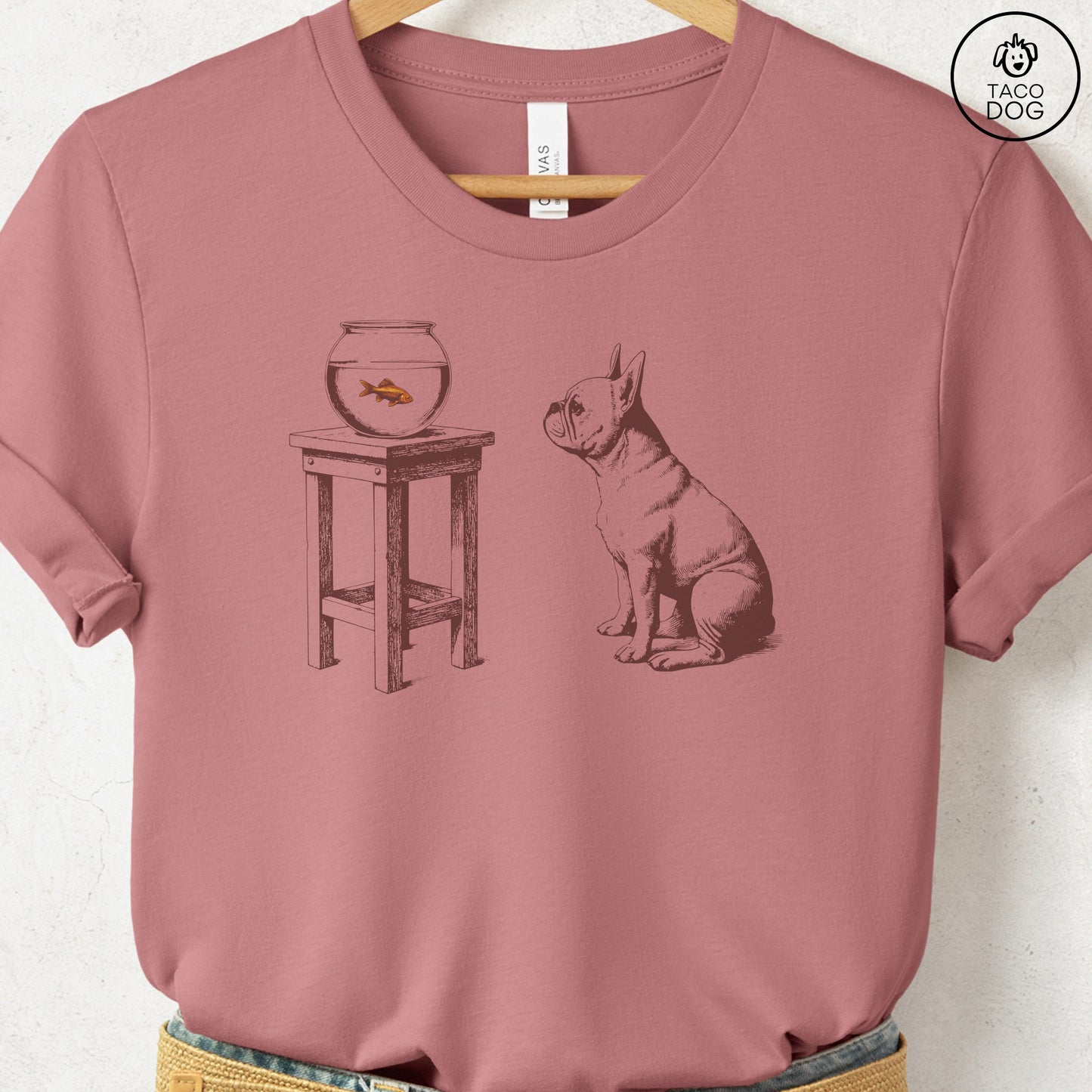 French Bulldog Frenchie Goldfish T-Shirt