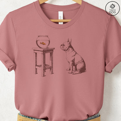 French Bulldog Frenchie Goldfish T-Shirt