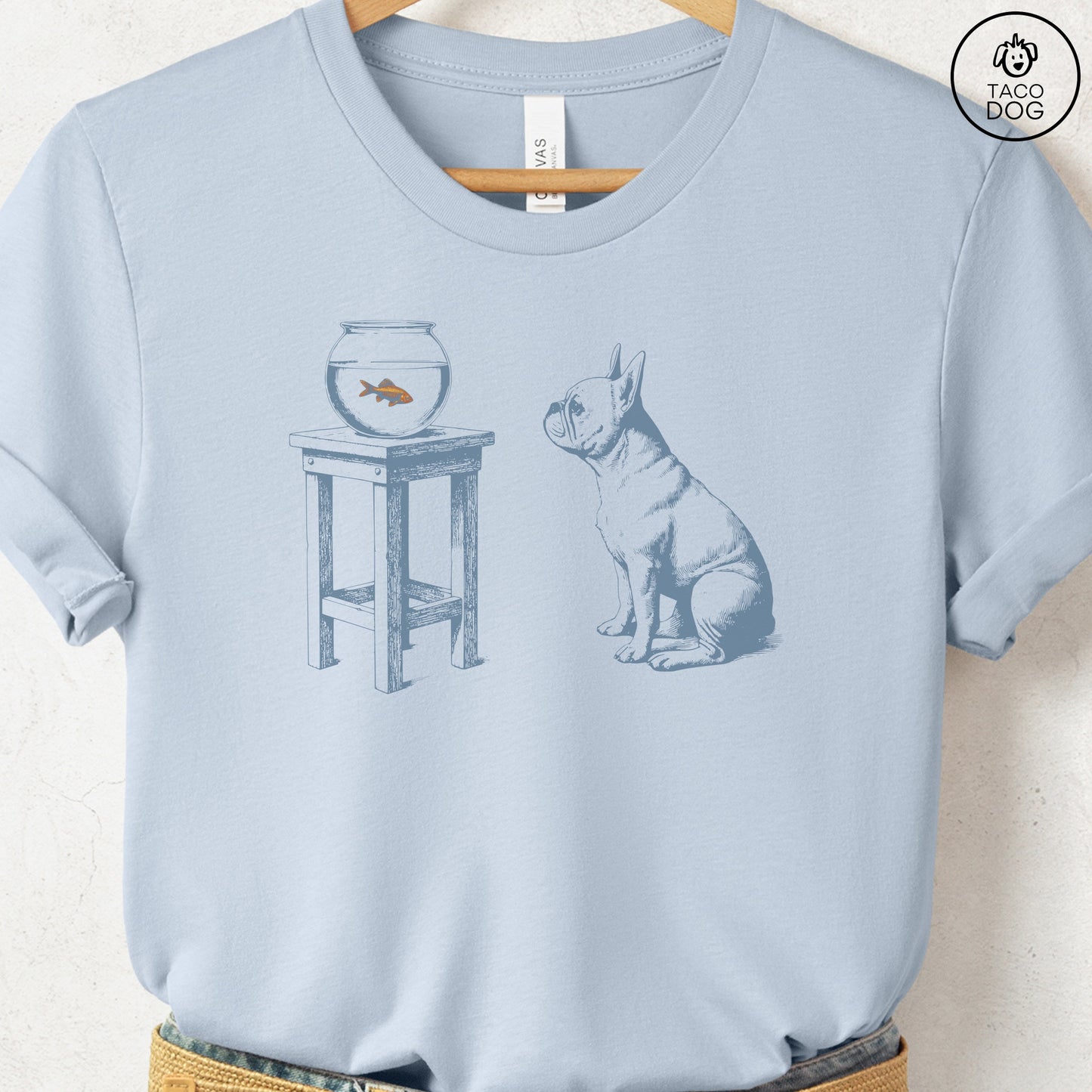 French Bulldog Frenchie Goldfish T-Shirt