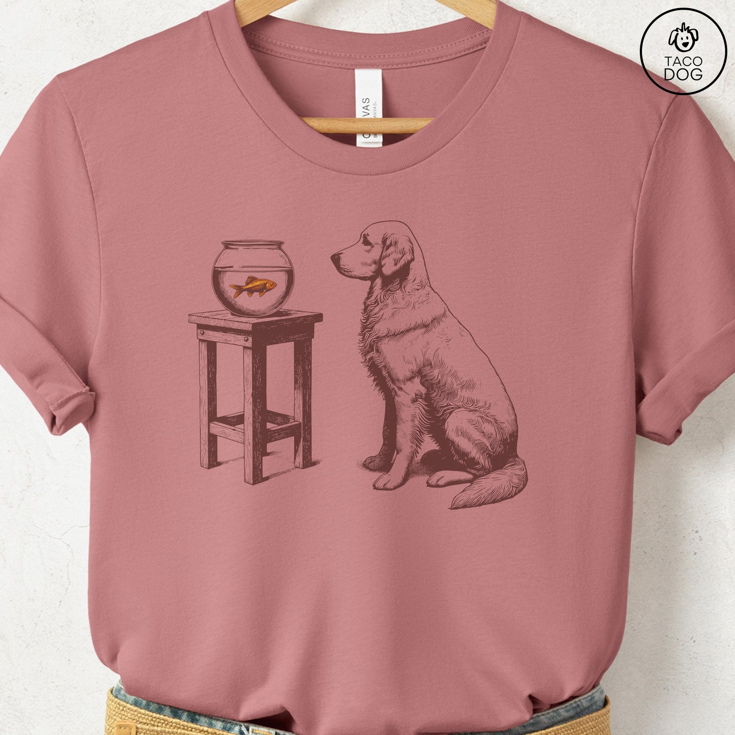 Golden Retriever Goldfish T-Shirt
