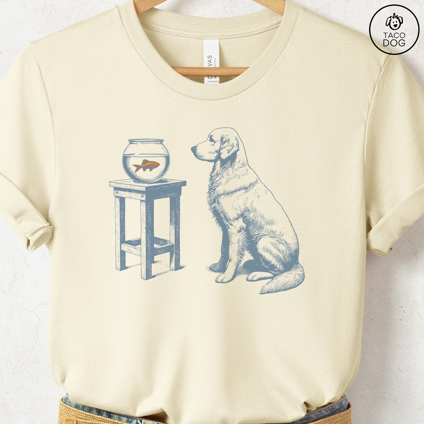 Golden Retriever Goldfish T-Shirt