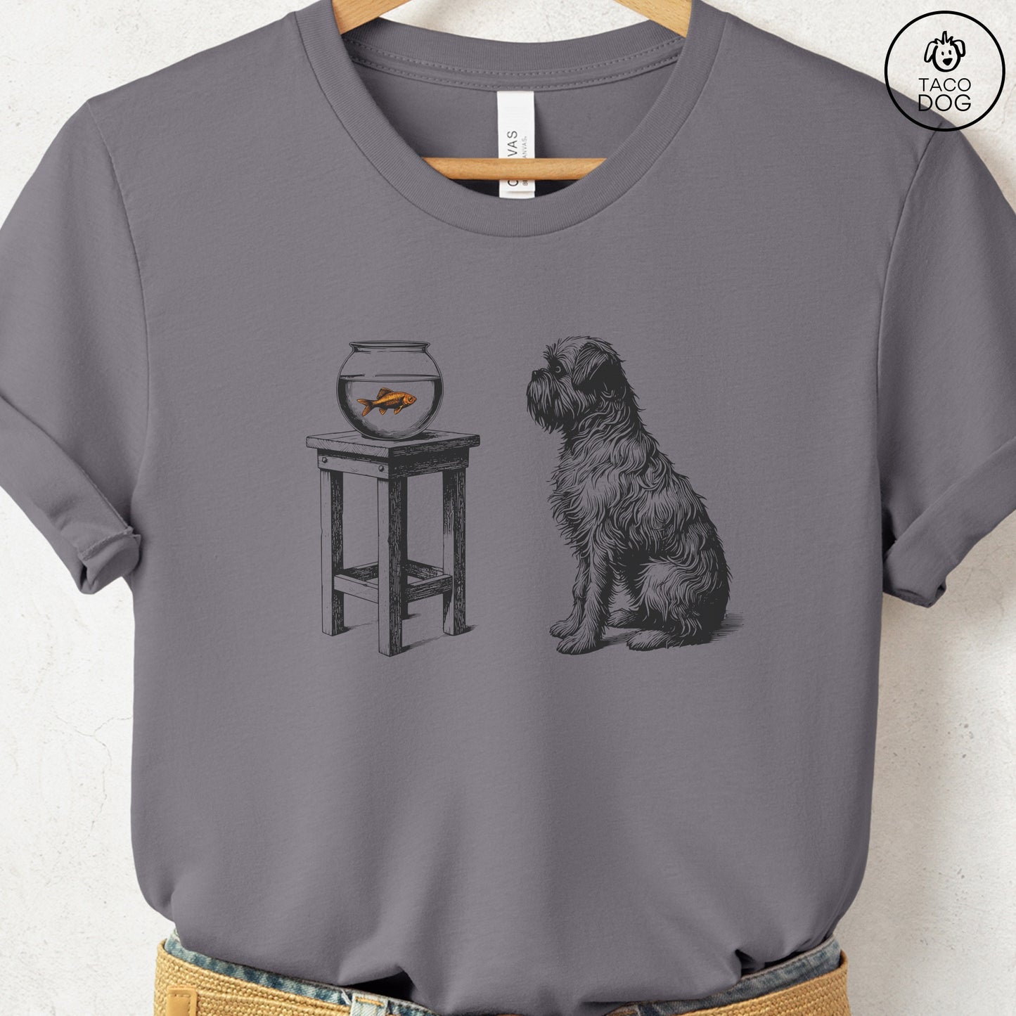 Brussels Griffon Griff Goldfish T-Shirt