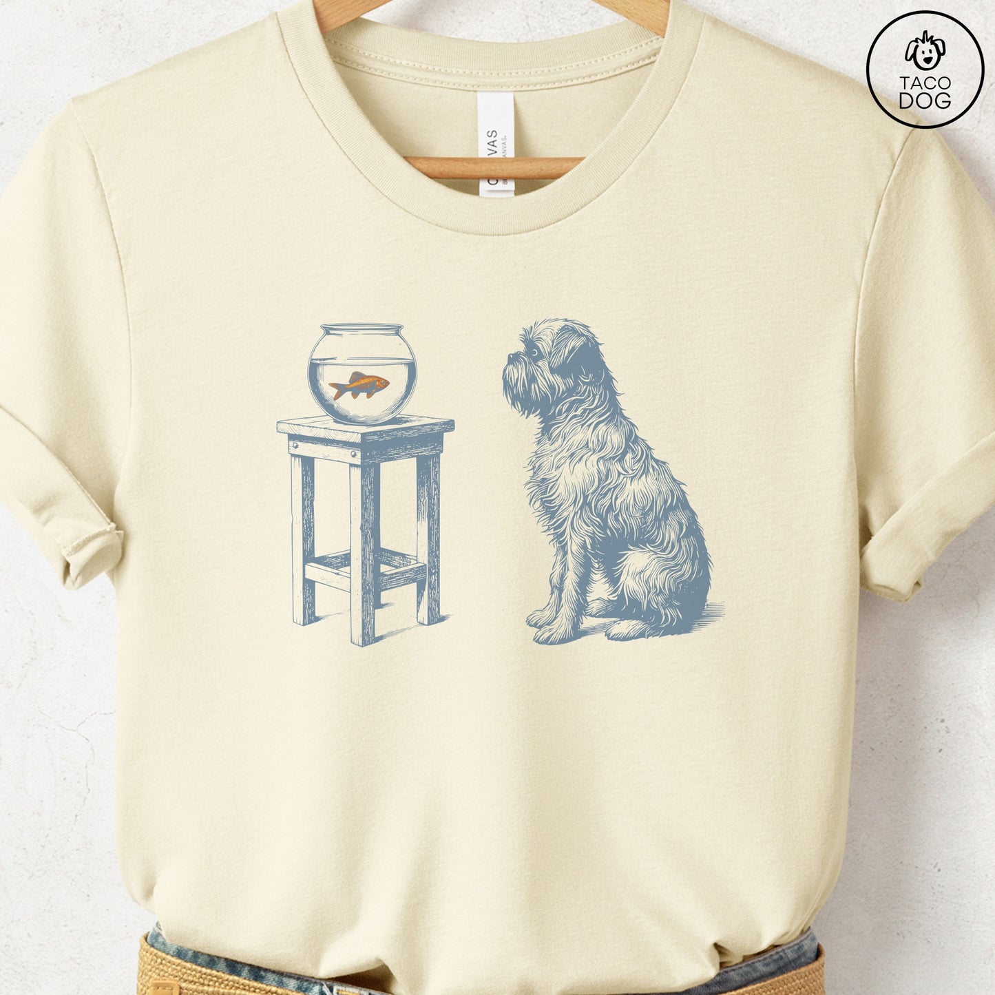 Brussels Griffon Griff Goldfish T-Shirt