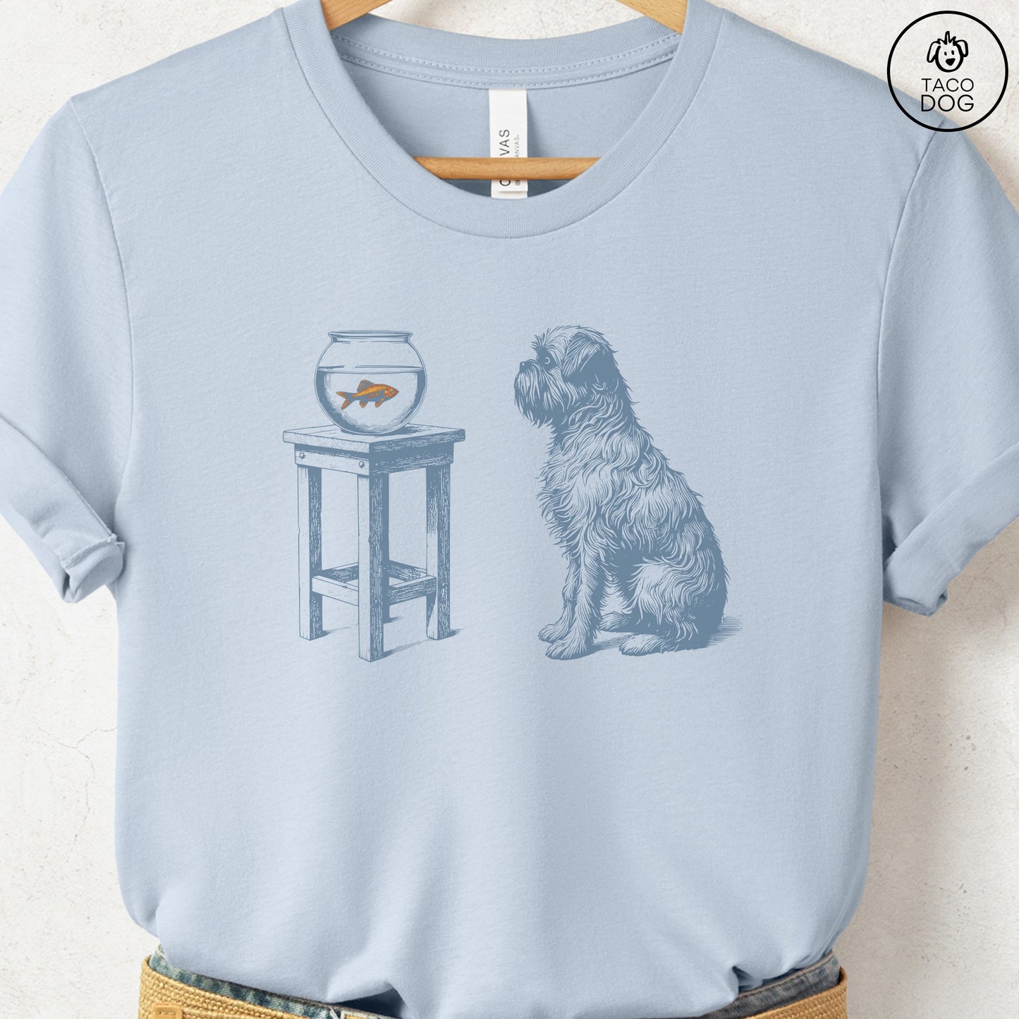 Brussels Griffon Griff Goldfish T-Shirt