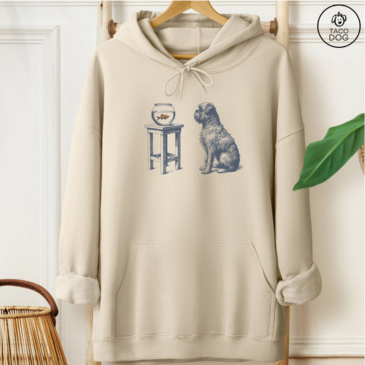 Brussels Griffon Griff Goldfish Hoodie Sand Taco-Dog