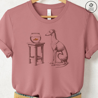 Italian Greyhound Whippet Iggy Goldfish T-Shirt