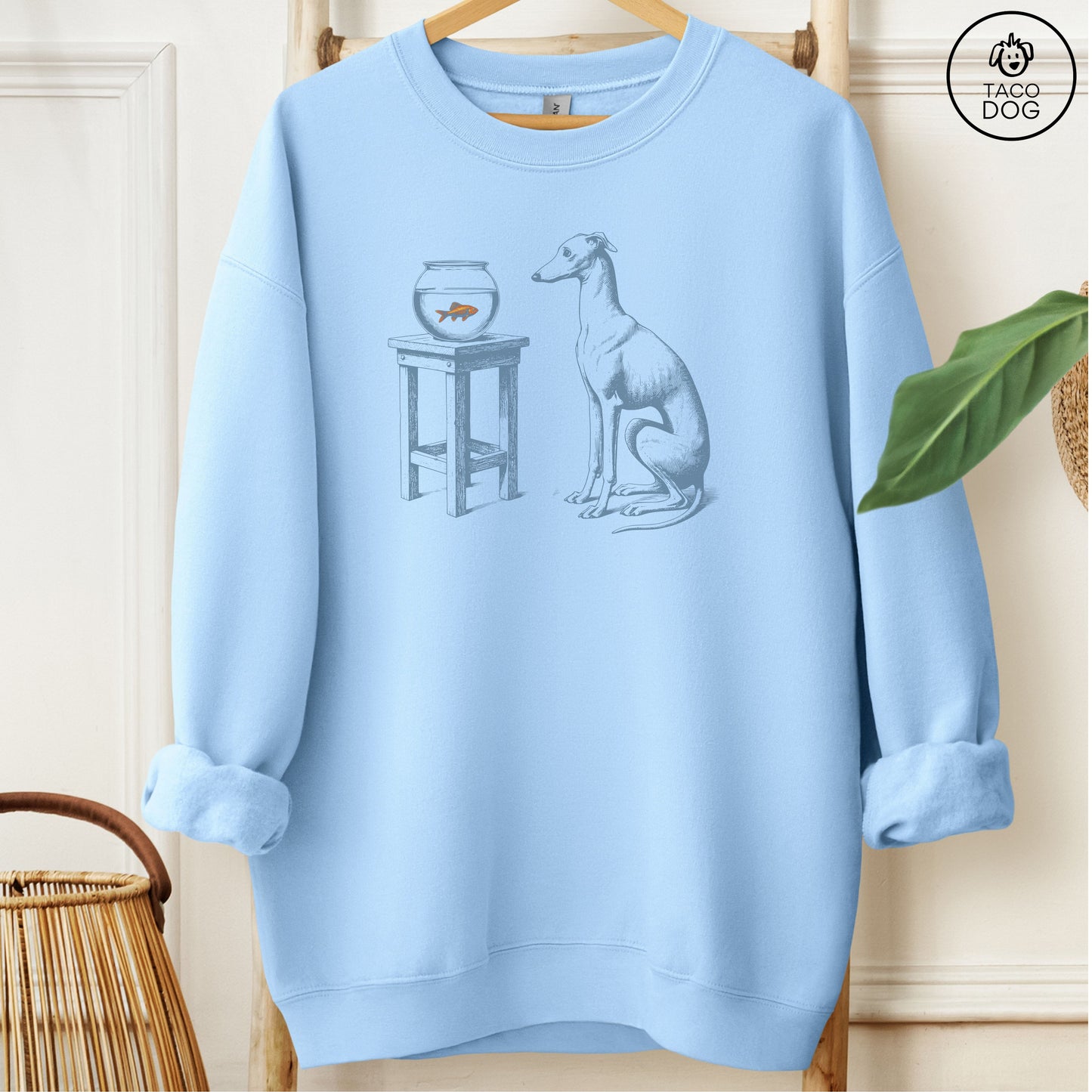 Italian Greyhound Whippet Iggy Goldfish Sweatshirt