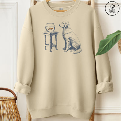 Labrador Retriever Lab Goldfish Sweatshirt
