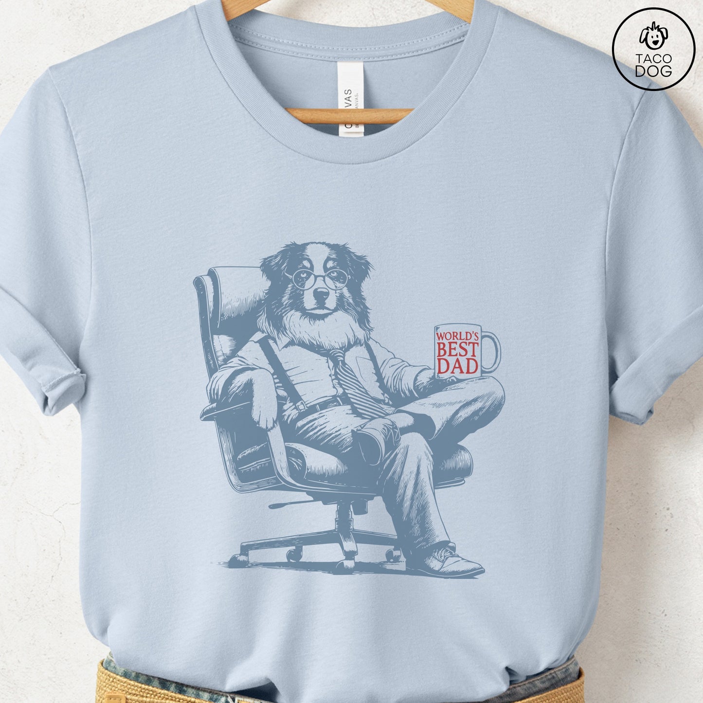 Australian Shepherd Aussie World's Best Dad Mug T-Shirt