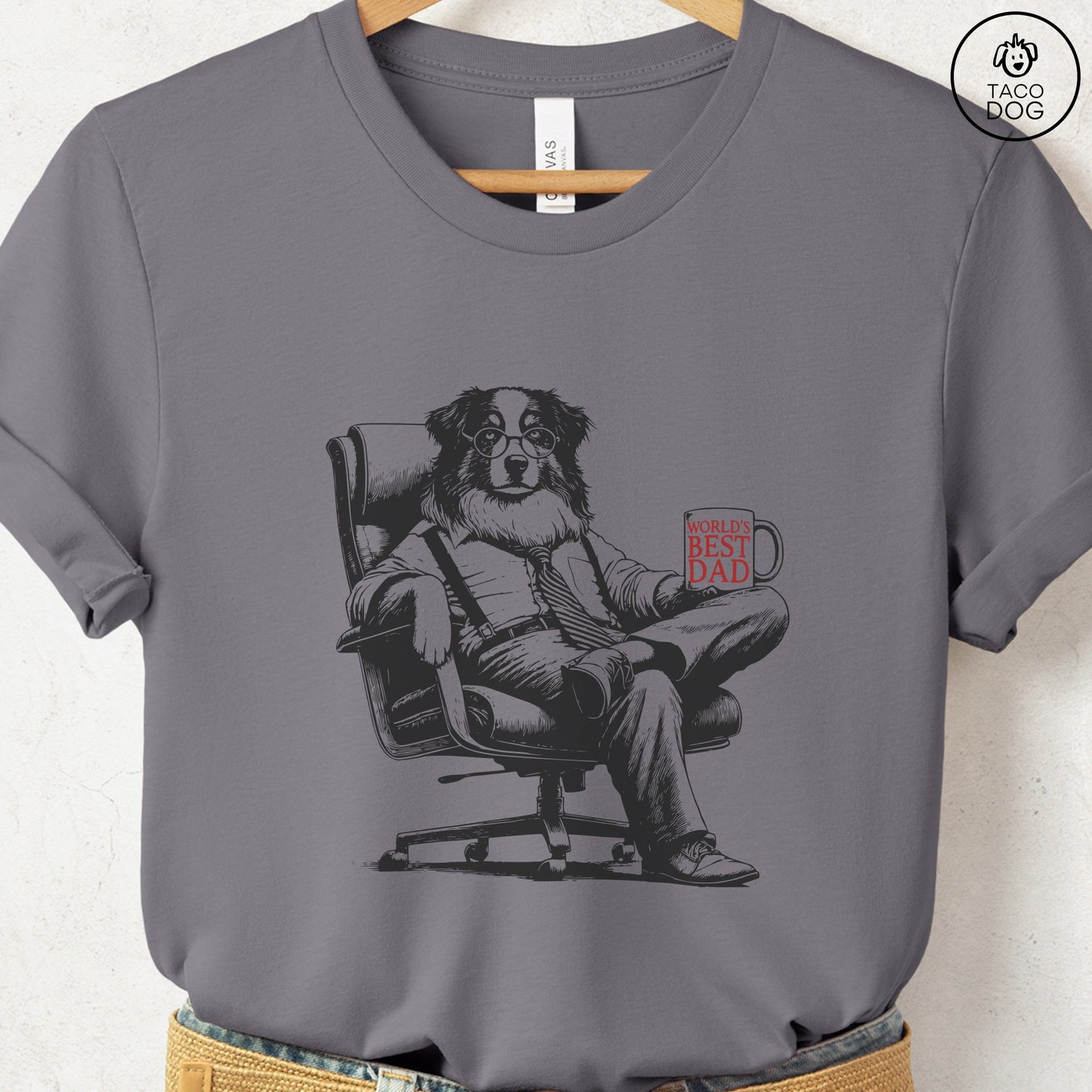 Australian Shepherd Aussie World's Best Dad Mug T-Shirt