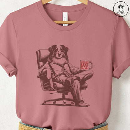 Australian Shepherd Aussie World's Best Dad Mug T-Shirt