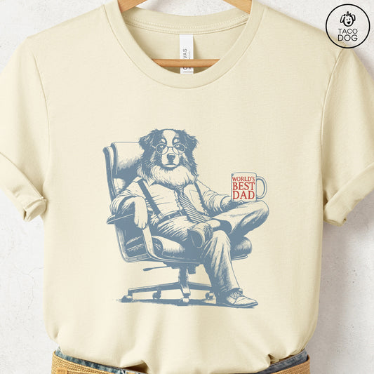 Australian Shepherd Aussie World's Best Dad Mug T-Shirt