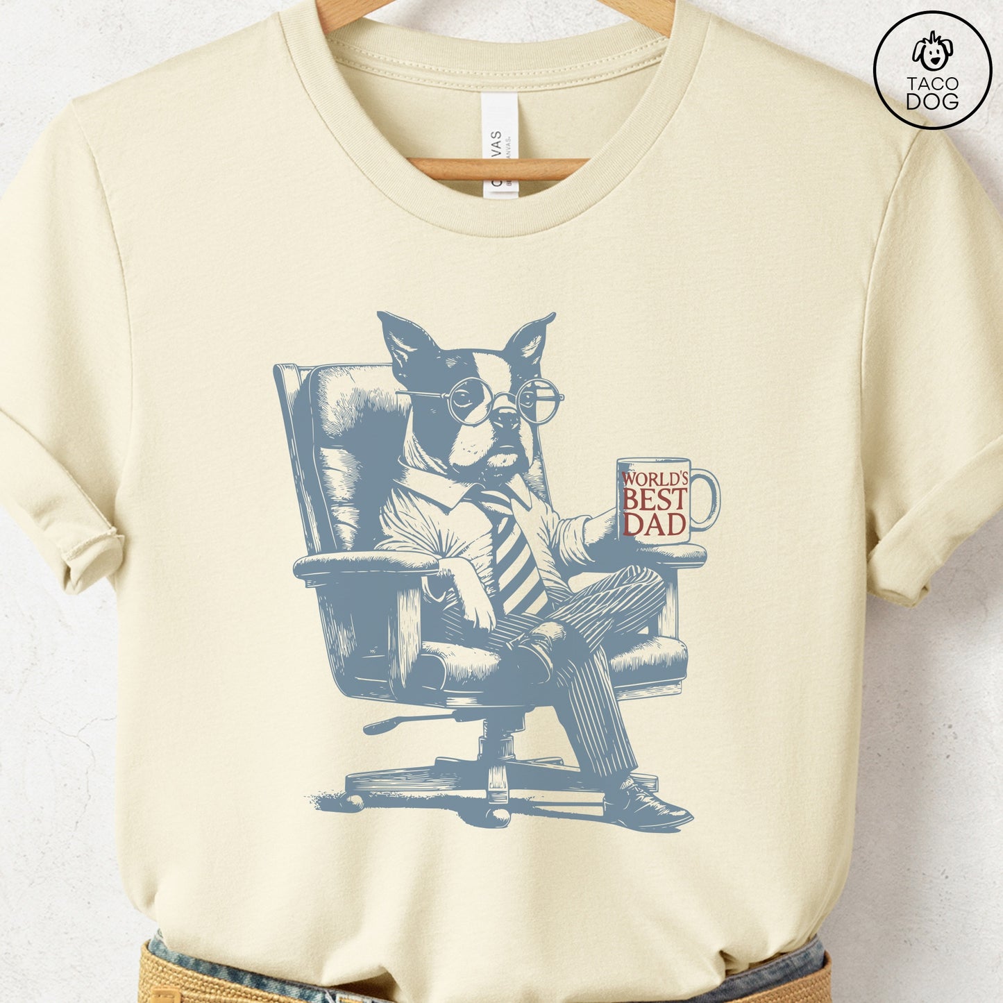 Boston Terrier World's Best Dad Mug T-Shirt