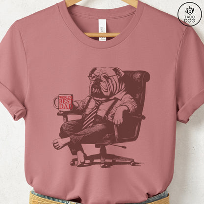 English Bulldog World's Best Dad Mug T-Shirt