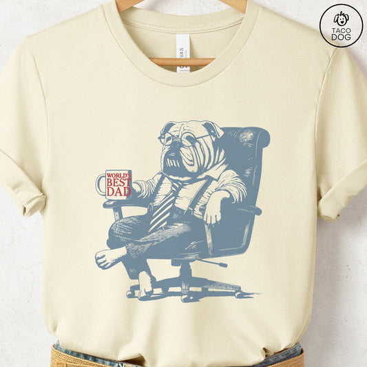 English Bulldog World's Best Dad Mug T-Shirt