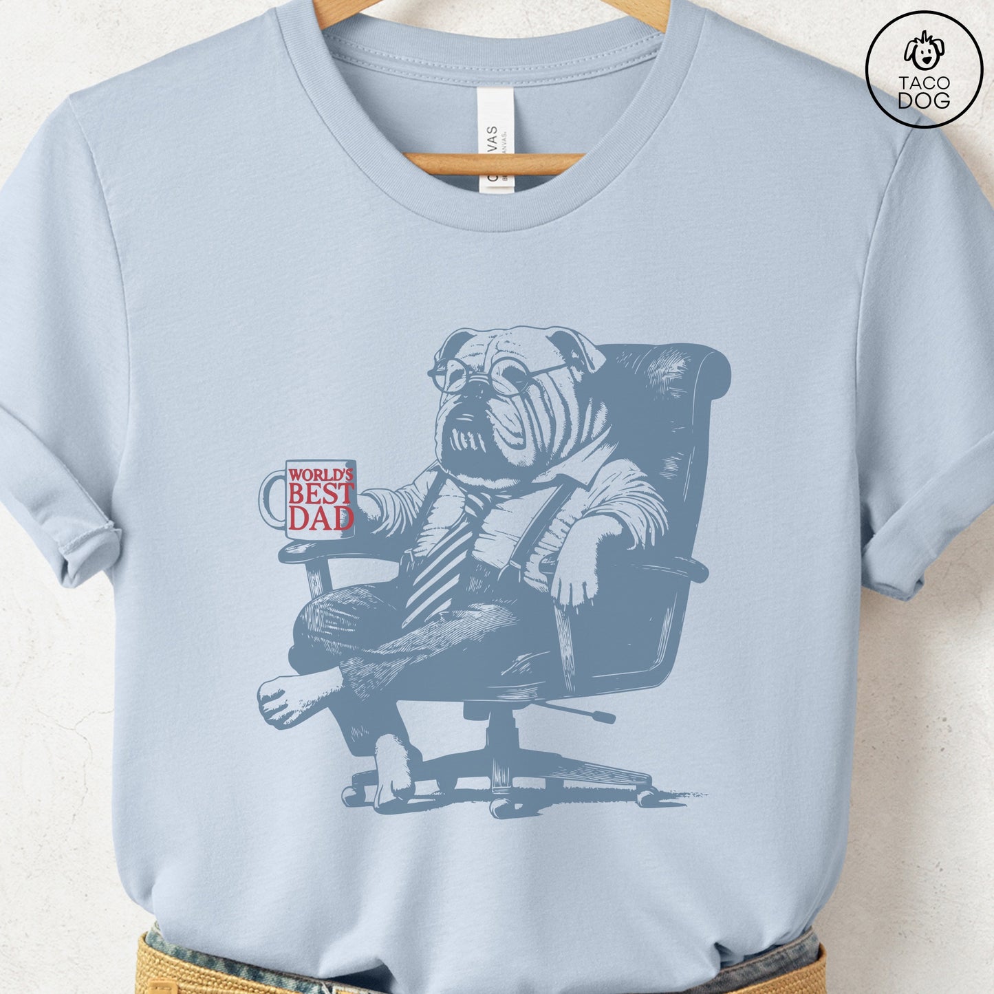 English Bulldog World's Best Dad Mug T-Shirt