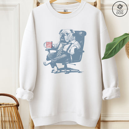 English Bulldog World's Best Dad Mug Sweatshirt