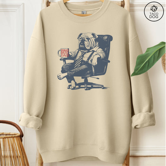 English Bulldog World's Best Dad Mug Sweatshirt