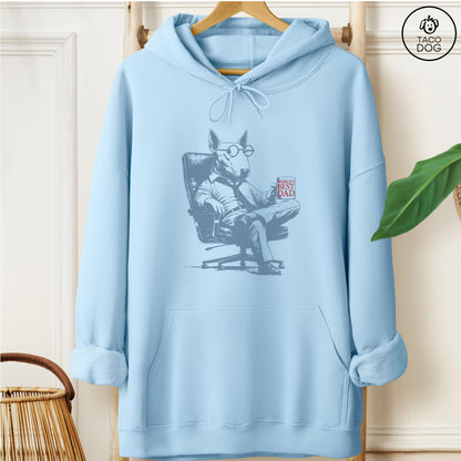 English Bull Terrier Bully World's Best Dad Mug Hoodie Light Blue Taco-Dog