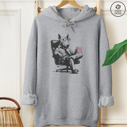 English Bull Terrier Bully World's Best Dad Mug Hoodie Graphite Heather Taco-Dog