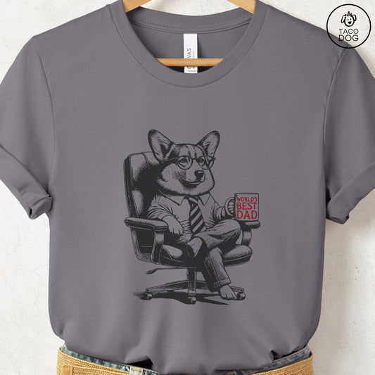 Corgi World's Best Dad Mug T-Shirt Storm Taco-Dog