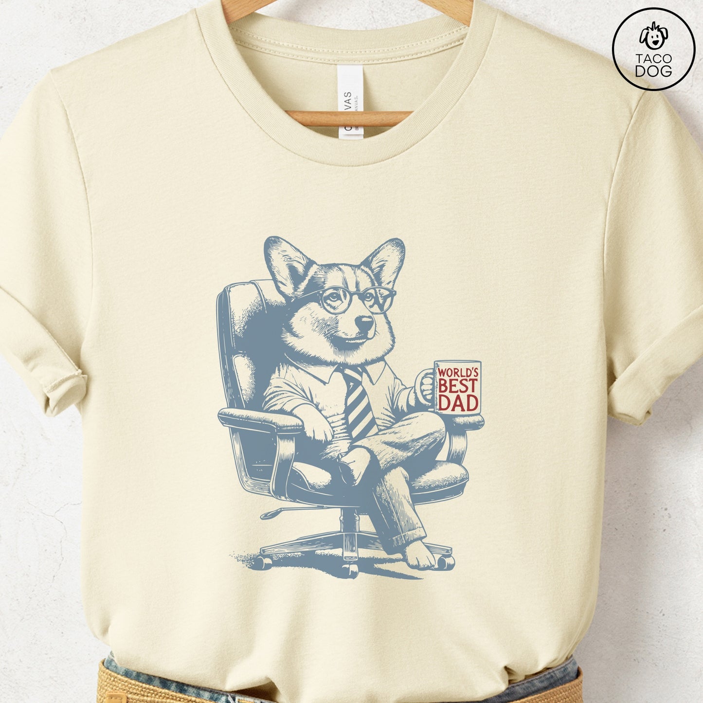 Corgi World's Best Dad Mug T-Shirt