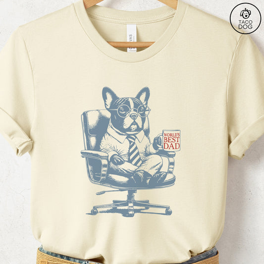 French Bulldog Frenchie World's Best Dad Mug T-Shirt