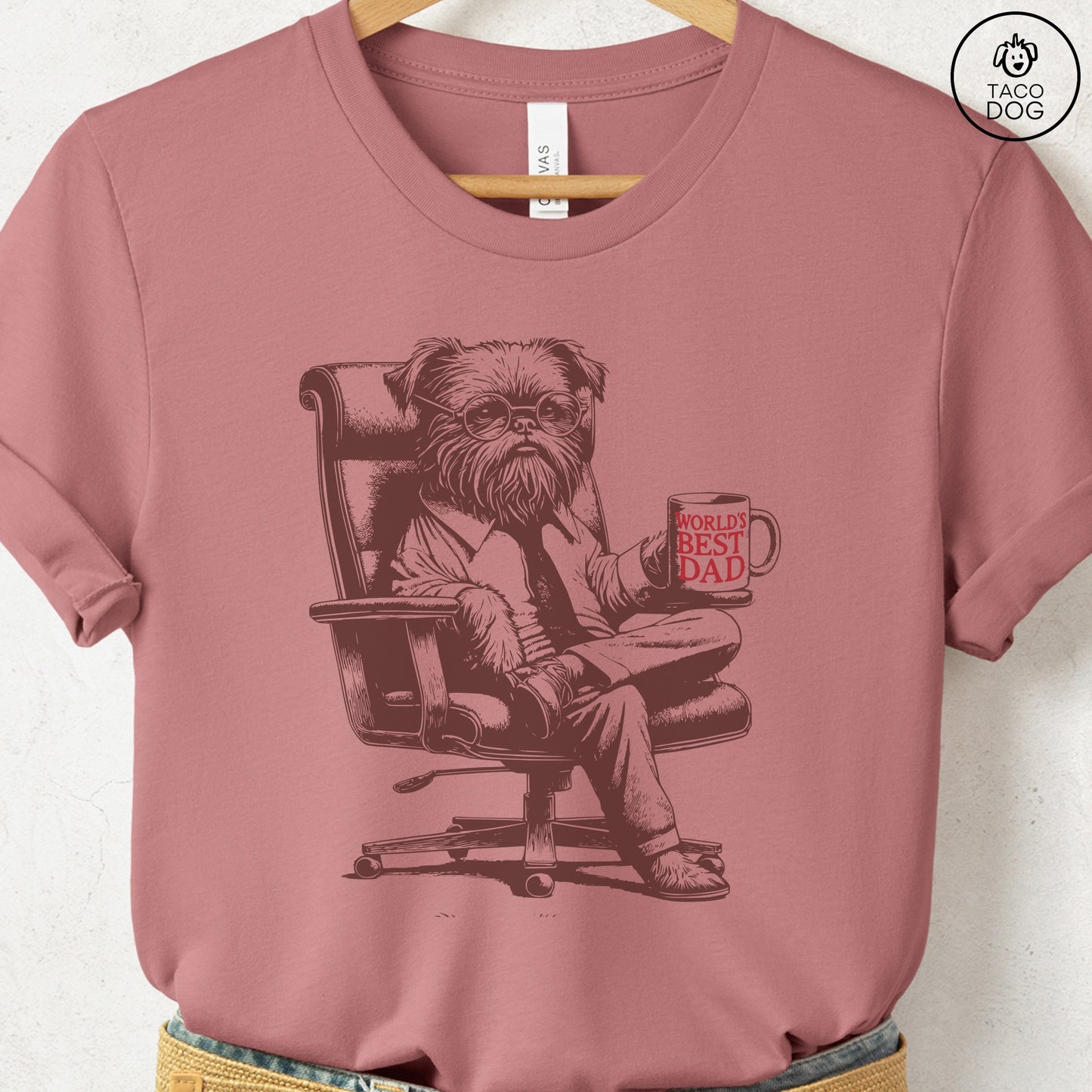 Brussels Griffon Griff World's Best Dad Mug T-Shirt