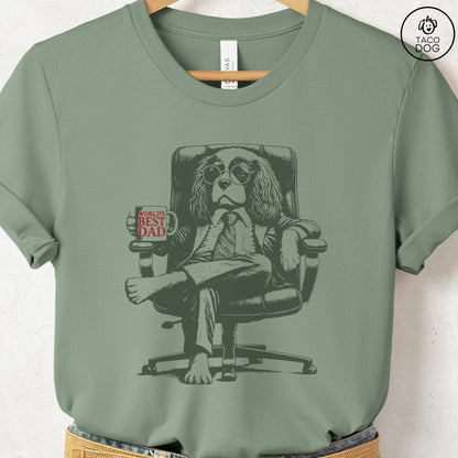 Cavalier King Charles Spaniel World's Best Dad Mug T-Shirt