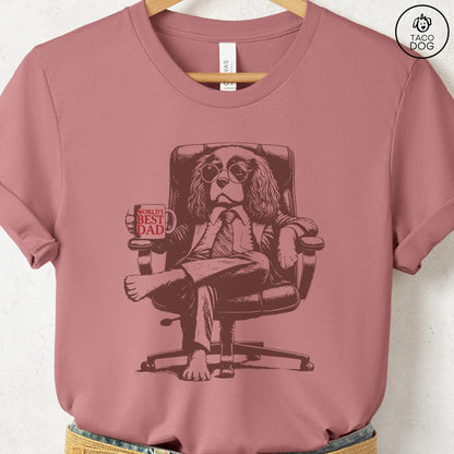 Cavalier King Charles Spaniel World's Best Dad Mug T-Shirt